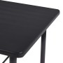 Mesa alta de cocina MDF negro 120x60x110 cm en Mesas de comedor | Comprar online en Foru.es