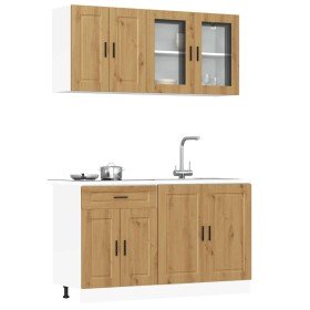 Mueble de cocina Kalmar 4 piezas artesanal roble en Armarios de cocina | Comprar online en Foru.es