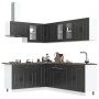 Mueble de cocina Kalmar negra 11 piezas madera contrachapada en Armarios de cocina | Comprar online en Foru.es