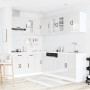 Mueble cocina Kalmar blanco brillo 11 pzas madera contrachapada en Armarios de cocina | Comprar online en Foru.es