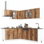 Mueble cocina Kalmar madera vieja 11 pzas madera contrachapada en Armarios de cocina | Comprar online en Foru.es