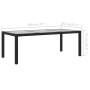 Juego de comedor de jardín 7 piezas ratán sintético negro de vidaXL, Conjuntos de jardín - Ref: Foro24-3094869, Precio: 584,7...