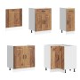 Mueble cocina Kalmar madera vieja 11 pzas madera contrachapada en Armarios de cocina | Comprar online en Foru.es