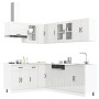 Mueble cocina Lucca blanco brillo 11 pzas madera contrachapada en Armarios de cocina | Comprar online en Foru.es