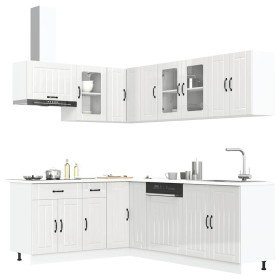 Mueble cocina Lucca blanco brillo 11 pzas madera contrachapada en Armarios de cocina | Comprar online en Foru.es