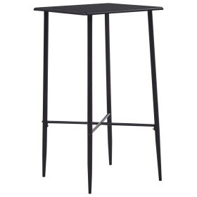 Mesa alta de cocina MDF negro 60x60x111 cm en Mesas de comedor | Comprar online en Foru.es