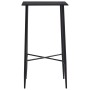 Mesa alta de cocina MDF negro 60x60x111 cm en Mesas de comedor | Comprar online en Foru.es