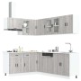 Mueble cocina Porto sonoma gris 11 pzas madera contrachapada en Armarios de cocina | Comprar online en Foru.es