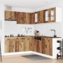Mueble cocina Kalmar madera vieja 11 pzas madera contrachapada en Armarios de cocina | Comprar online en Foru.es