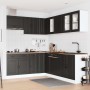 Mueble de cocina Porto negra 11 piezas madera contrachapada en Armarios de cocina | Comprar online en Foru.es