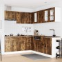 Mueble cocina Porto roble ahumado 11 pzas madera contrachapada en Armarios de cocina | Comprar online en Foru.es