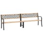 Banco de jardín doble madera de abeto chino 238 cm de vidaXL, Bancos de jardín - Ref: Foro24-317134, Precio: 169,55 €, Descue...