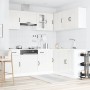 Mueble cocina Kalmar blanco brillo 11 pzas madera contrachapada en Armarios de cocina | Comprar online en Foru.es