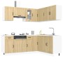 Mueble cocina Kalmar roble sonoma 11 pzas madera contrachapada en Armarios de cocina | Comprar online en Foru.es