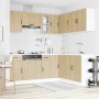 Mueble cocina Kalmar roble sonoma 11 pzas madera contrachapada en Armarios de cocina | Comprar online en Foru.es