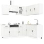 Mueble cocina Lucca blanco brillo 11 pzas madera contrachapada en Armarios de cocina | Comprar online en Foru.es