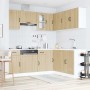 Mueble cocina Lucca roble sonoma 11 pzas madera contrachapada en Armarios de cocina | Comprar online en Foru.es