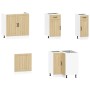 Mueble cocina Lucca roble sonoma 11 pzas madera contrachapada en Armarios de cocina | Comprar online en Foru.es