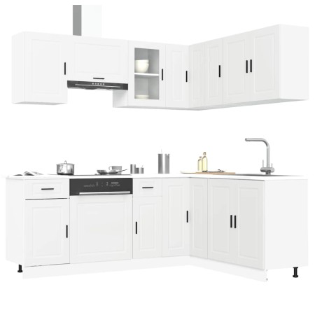 Mueble de cocina Porto blanco 11 piezas madera contrachapada en Armarios de cocina | Comprar online en Foru.es