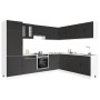 Mueble de cocina Kalmar negra 14 piezas madera contrachapada en Armarios de cocina | Comprar online en Foru.es