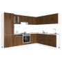 Conjunto de armarios de cocina de 14 piezas "Kalmar" de madera de ingeniería de roble marrón en Armarios de cocina | Comprar onl