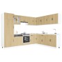 Mueble cocina Lucca roble sonoma 14 pzas madera contrachapada en Armarios de cocina | Comprar online en Foru.es