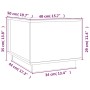 Mesa de centro madera maciza de pino marrón miel 40x50x35 cm de vidaXL, Mesas de centro - Ref: Foro24-813413, Precio: 51,57 €...