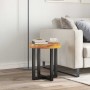 Mesa de centro de madera maciza de teca y polirresina 40x45 cm en Mesas de centro | Comprar online en Foru.es