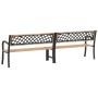 Banco de jardín doble madera de abeto chino 238 cm de vidaXL, Bancos de jardín - Ref: Foro24-317134, Precio: 169,55 €, Descue...