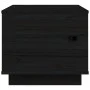 Mesa de centro de madera maciza de pino negro 40x50x35 cm de vidaXL, Mesas de centro - Ref: Foro24-813414, Precio: 65,82 €, D...