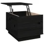 Mesa de centro de madera maciza de pino negro 40x50x35 cm de vidaXL, Mesas de centro - Ref: Foro24-813414, Precio: 65,82 €, D...
