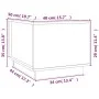 Mesa de centro de madera maciza de pino negro 40x50x35 cm de vidaXL, Mesas de centro - Ref: Foro24-813414, Precio: 65,82 €, D...