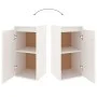 Armario de pared 2 uds madera maciza de pino blanco 30x30x60 cm de vidaXL, Estantes y estanterías - Ref: Foro24-813488, Preci...
