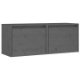 Armarios de pared 2 uds madera maciza pino gris 45x30x35 cm de vidaXL, Estantes y estanterías - Ref: Foro24-813440, Precio: 6...