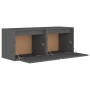 Armarios de pared 2 uds madera maciza pino gris 45x30x35 cm de vidaXL, Estantes y estanterías - Ref: Foro24-813440, Precio: 6...