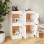 Aparador 2 uds madera maciza de pino blanco 31,5x34x75 cm de vidaXL, Aparadores - Ref: Foro24-813383, Precio: 66,96 €, Descue...