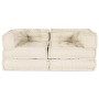 Sofá modular 2 pcs Crema 140 x 70 x 56 cm tela en Decoración | Comprar online en Foru.es
