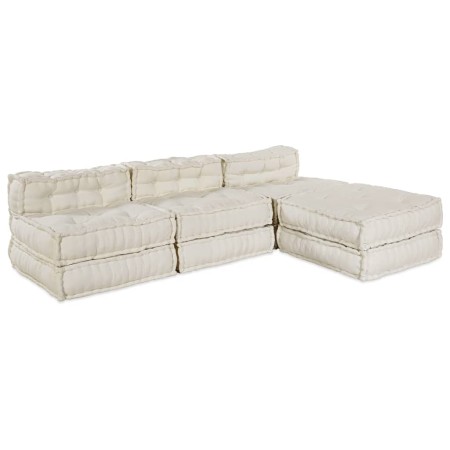 Sofá modular 4 pcs Crema tela en Decoración | Comprar online en Foru.es