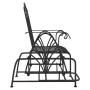 Banco balancín de acero negro 61 cm de vidaXL, Bancos de jardín - Ref: Foro24-318834, Precio: 139,30 €, Descuento: %
