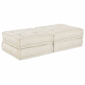 Sofá modular 2 pcs Crema 140 x 70 x 36 cm tela en Decoración | Comprar online en Foru.es