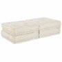 Sofá modular 2 pcs Crema 140 x 70 x 36 cm tela en Decoración | Comprar online en Foru.es