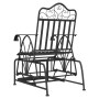 Banco balancín de acero negro 61 cm de vidaXL, Bancos de jardín - Ref: Foro24-318834, Precio: 139,30 €, Descuento: %