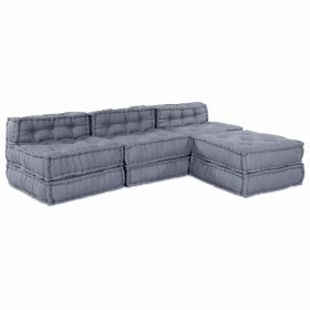 Sofá modular 4 pcs Gris tela en Decoración | Comprar online en Foru.es