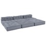 Sofá modular 4 pcs Gris tela en Decoración | Comprar online en Foru.es