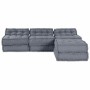 Sofá modular 4 pcs Gris tela en Decoración | Comprar online en Foru.es