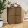 Aparador de madera maciza de pino marrón miel 60x34x75 cm de vidaXL, Aparadores - Ref: Foro24-813378, Precio: 65,51 €, Descue...