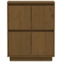 Aparador de madera maciza de pino marrón miel 60x34x75 cm de vidaXL, Aparadores - Ref: Foro24-813378, Precio: 65,51 €, Descue...