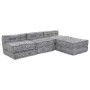 Sofá modular 4 pcs Gris Claro tela en Decoración | Comprar online en Foru.es