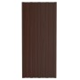 Panel de tejado acero galvanizado marrón 12 unidades 100x45 cm de vidaXL, Techo - Ref: Foro24-317217, Precio: 69,28 €, Descue...