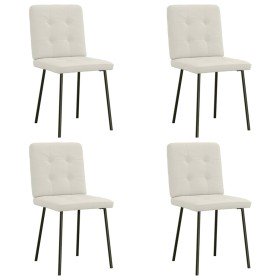 Sillas de comedor 4 unidades terciopelo crema en Sillas de comedor | Comprar online en Foru.es